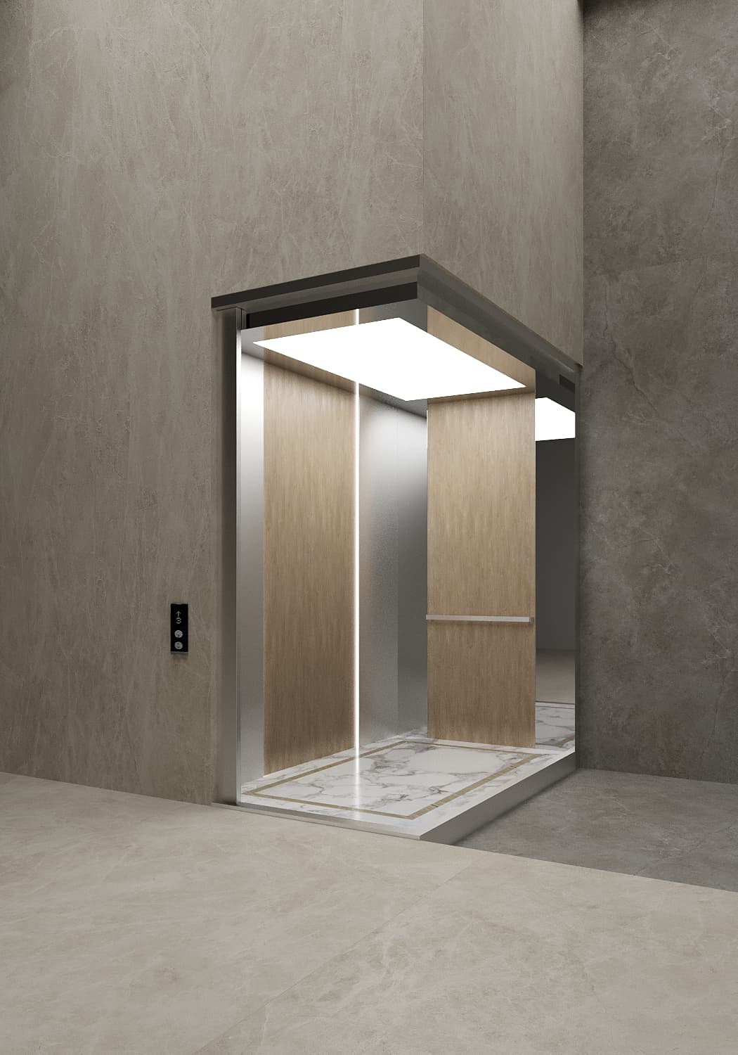 tlz-e19 maxsus lift Toshkent, Yog'och lift, zanglamaydigan po'lat ushlagichlar, ishlab chiqarish joylari uchun lift, MDF obyekti lift