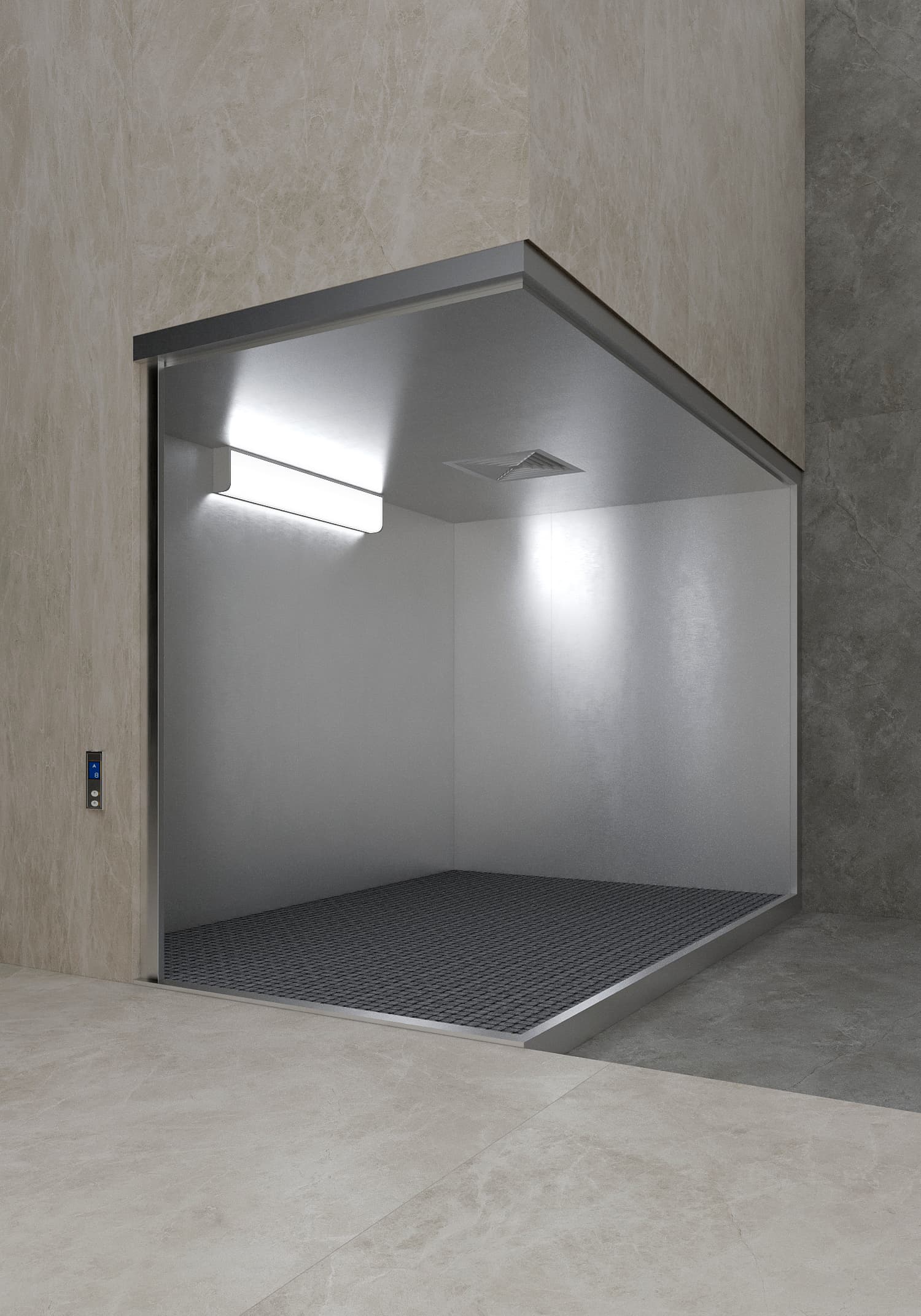 yuk-tashuvchi-lift maxsus yuk lift, ishlab chiqarish uchun lift, zanglamaydigan po'lat eshik, katta yuk ko‘taruvchi lift, sanoat lift Toshkent