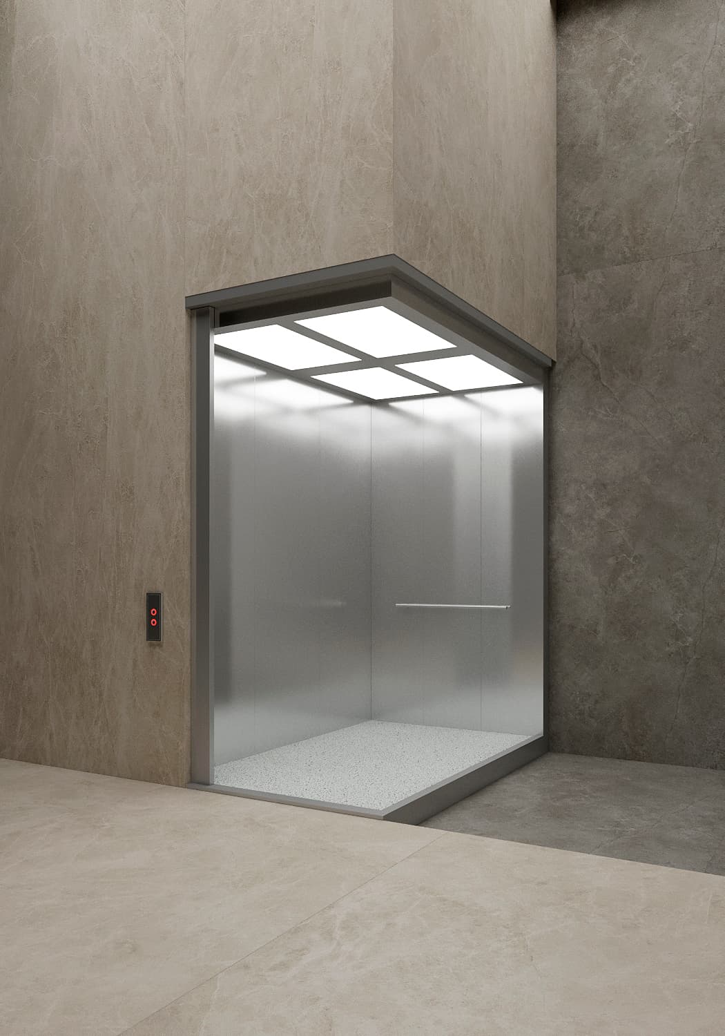 tlz-e1 standart lift, Toshkent lift zavodi, zanglamaydigan po'lat kabina, energiya tejovchi lift, PVC polli lift