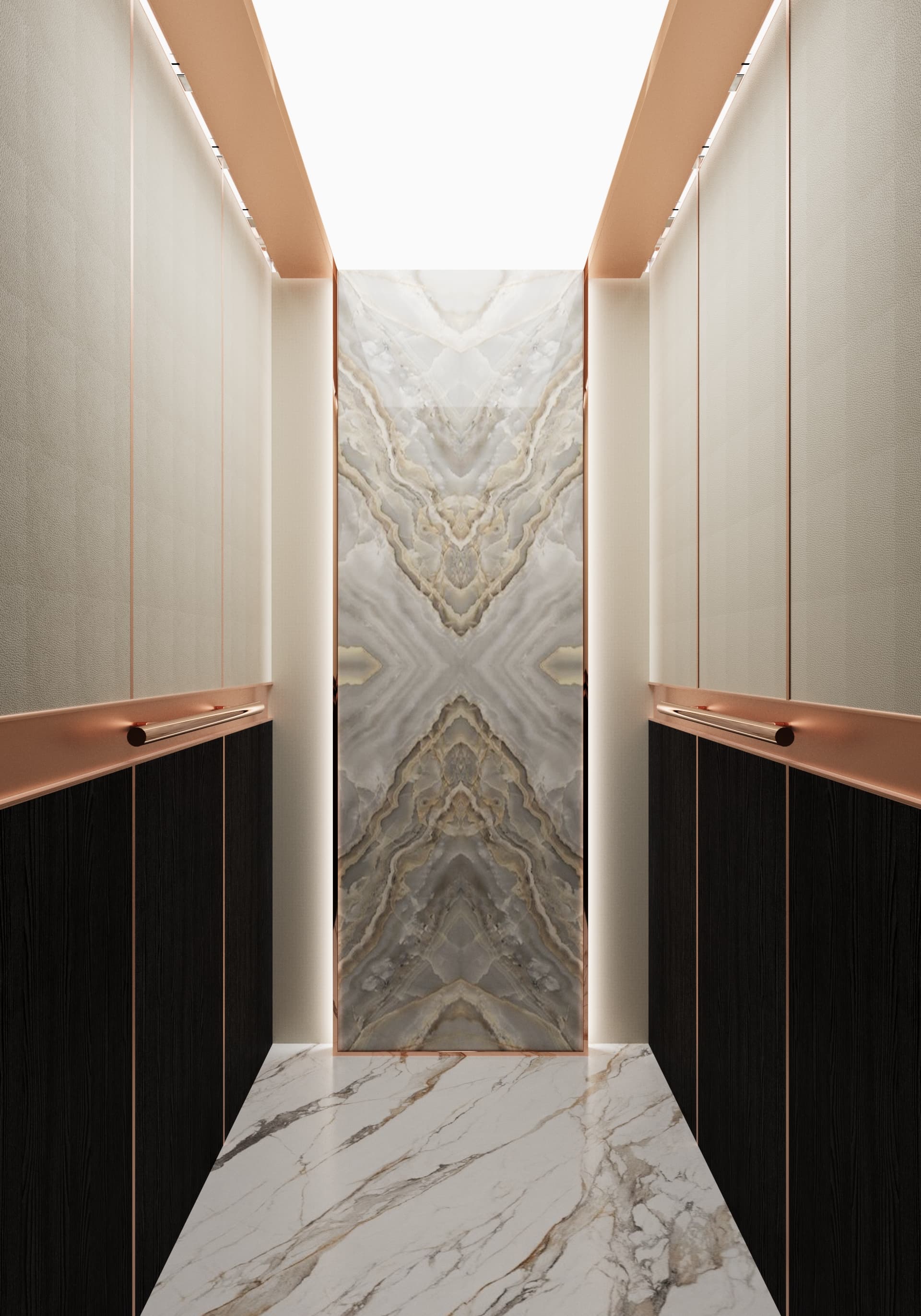 tlz-sp2 maxsus lift Marmar, marmar lift, zanglamaydigan po'lat konstruktsiya, MDF devor